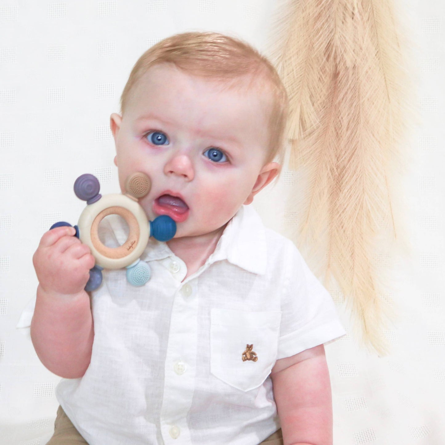 Teether Ring - Blue Tones: Artic Blue Tones