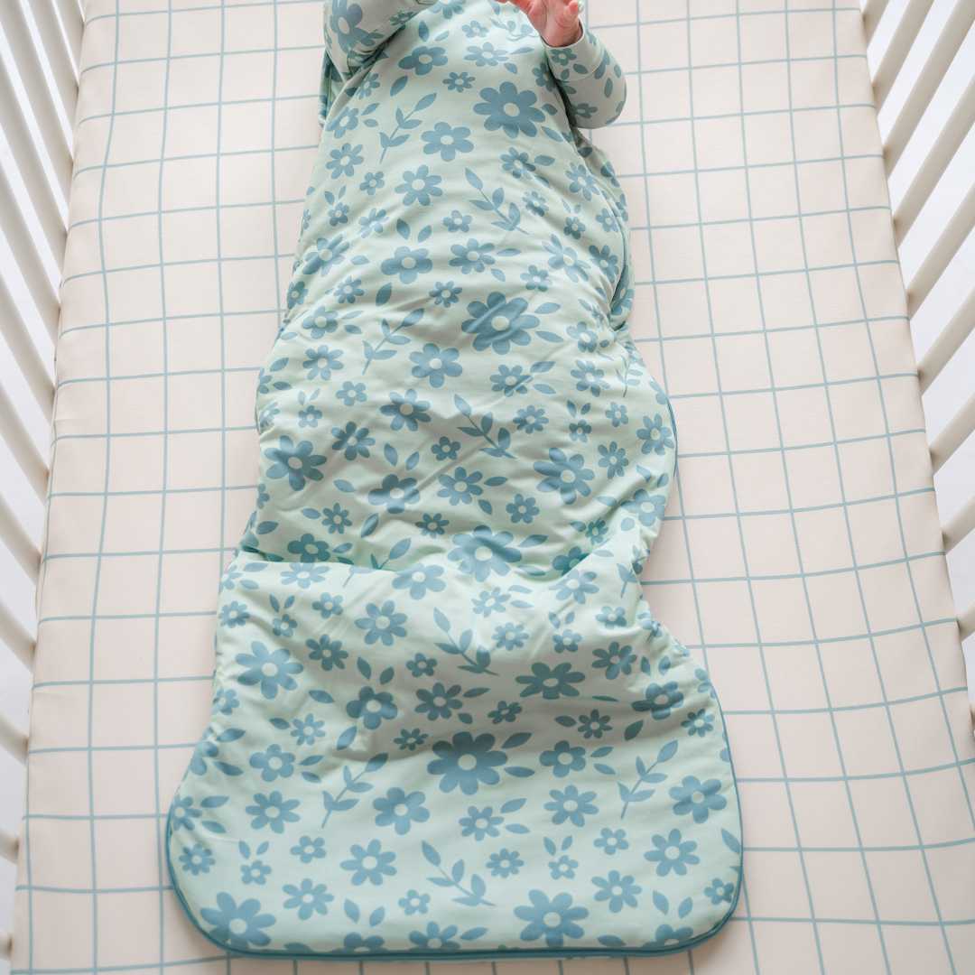 Bamboo Sleep Bags | 1.0 TOG | LE Prints: Powder Grid / 6-18M