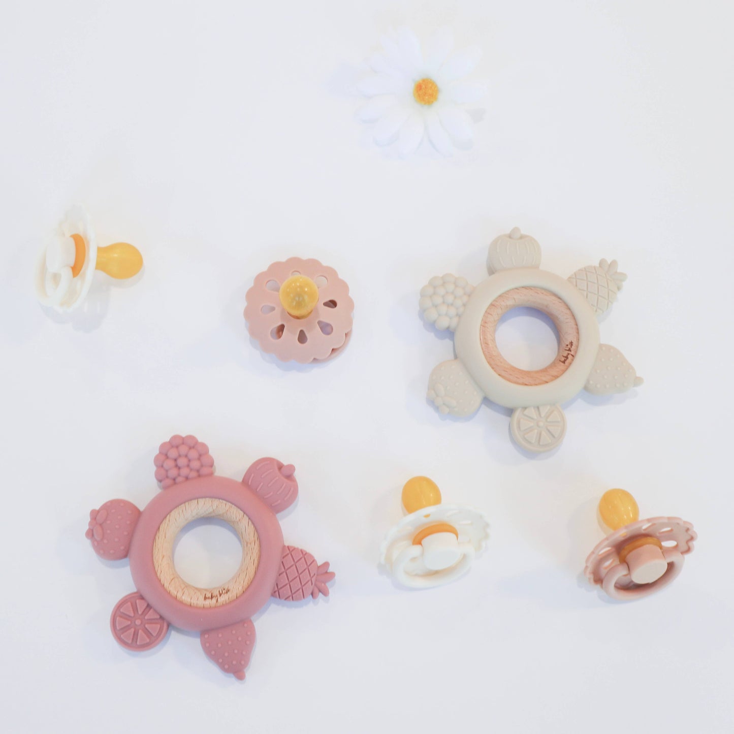 Fruit Teether Ring - Dusty Blue: Dusty Blue