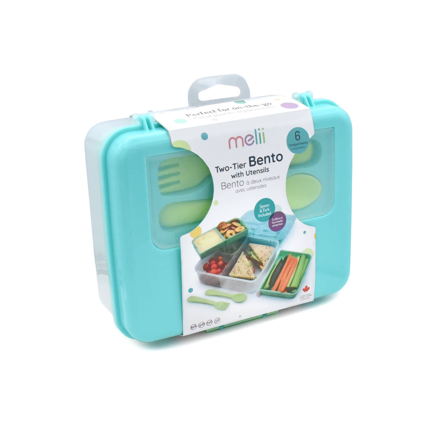 2 Tier Bento Box: Blue