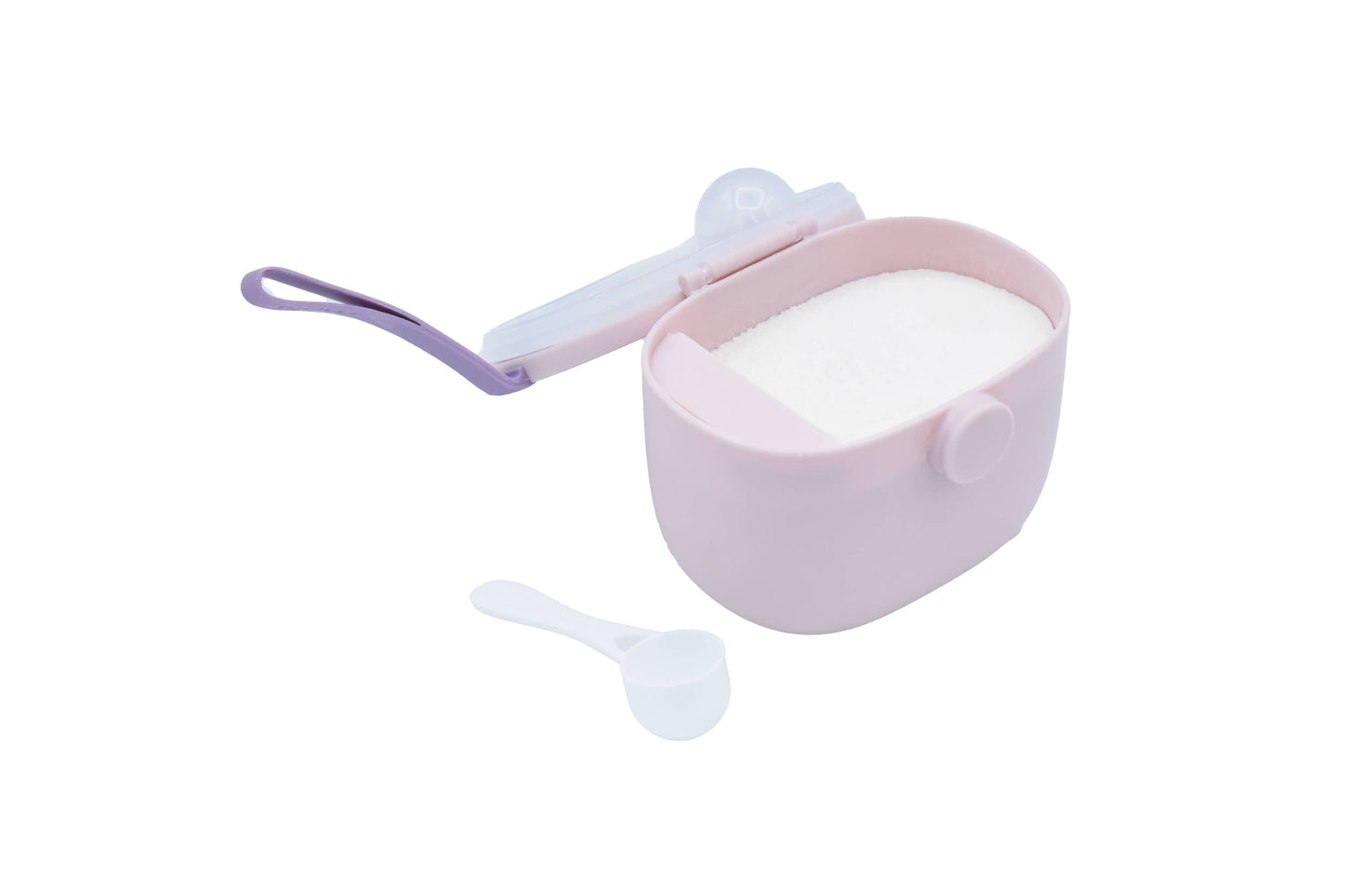 Baby Formula Storage Container with Integrated Scoop: Blue