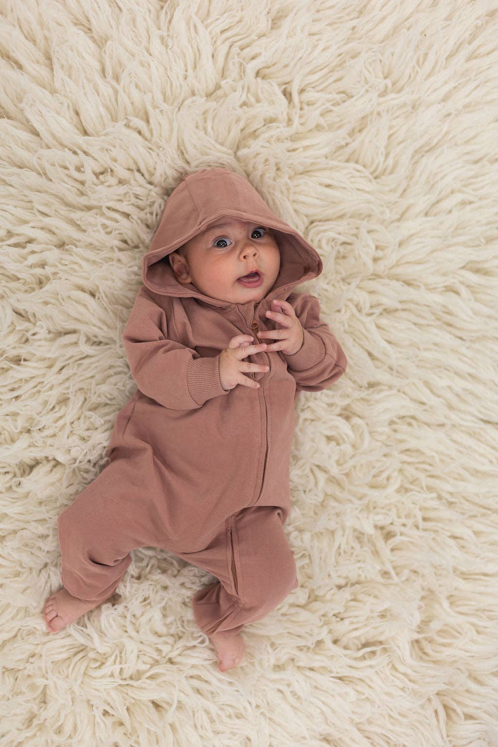 Hoodie Romper | Rose