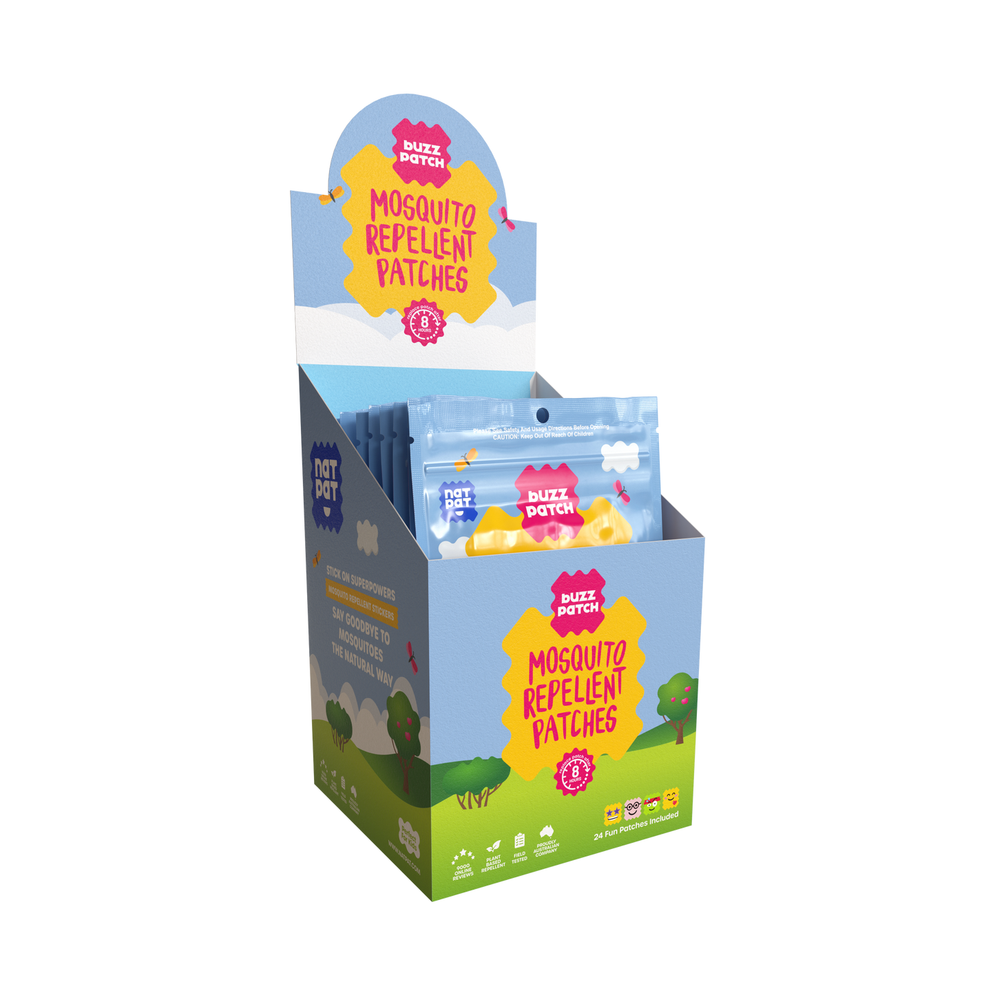 BuzzPatch - Bug, Mosquito, and Insect Repellent Stickers: 1 Pack