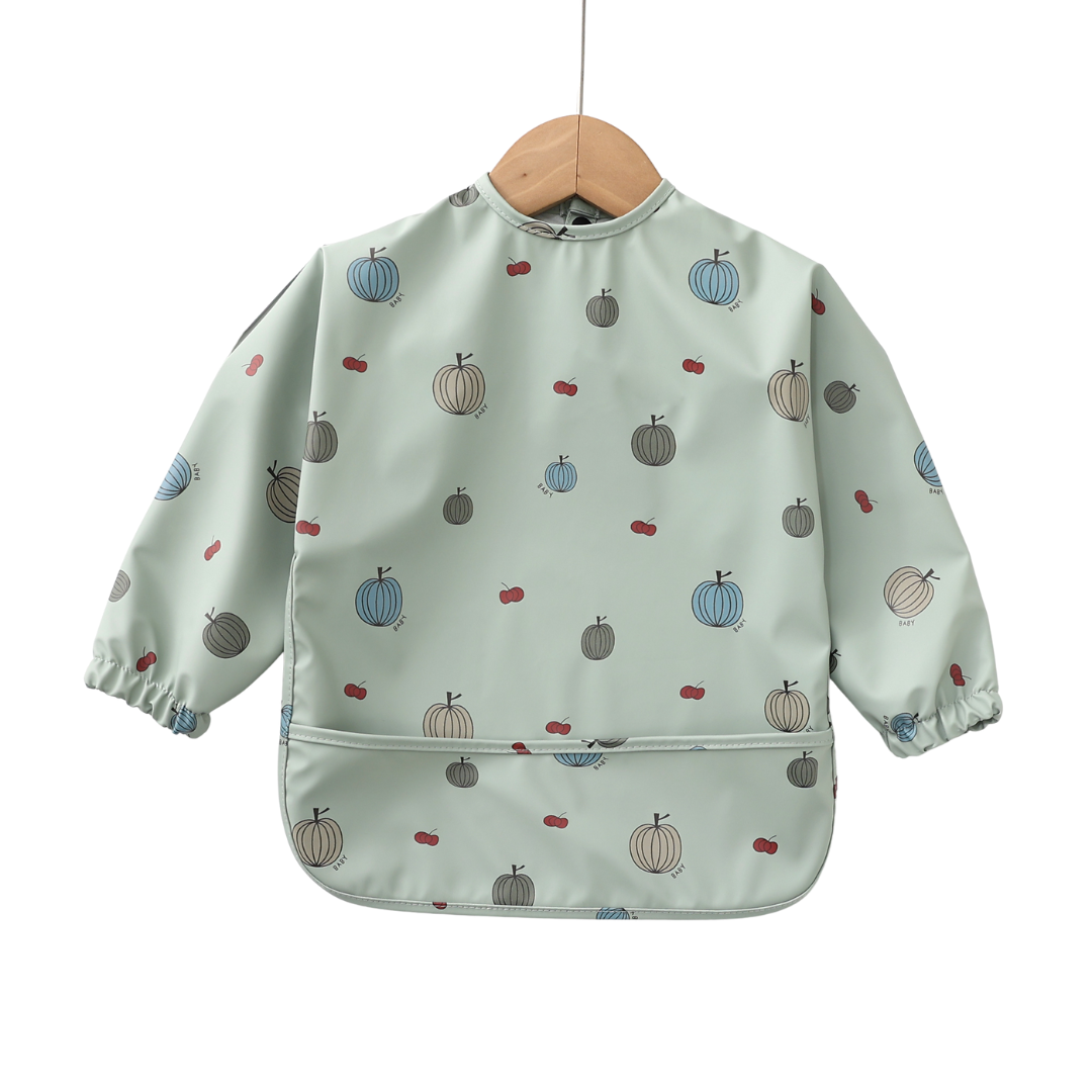 Smock Bib: Ivory Rainbow