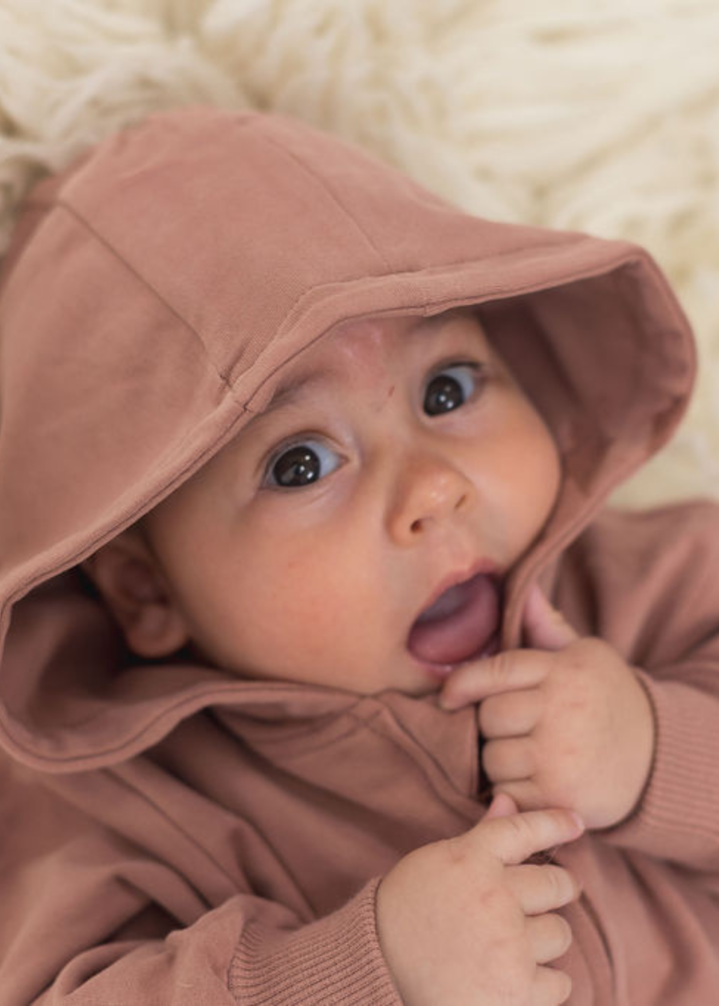 Hoodie Romper | Rose