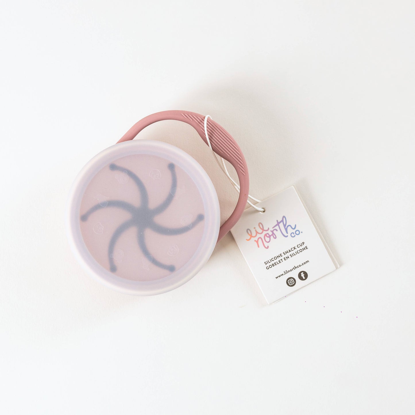 Lidded Silicone Snack Cup