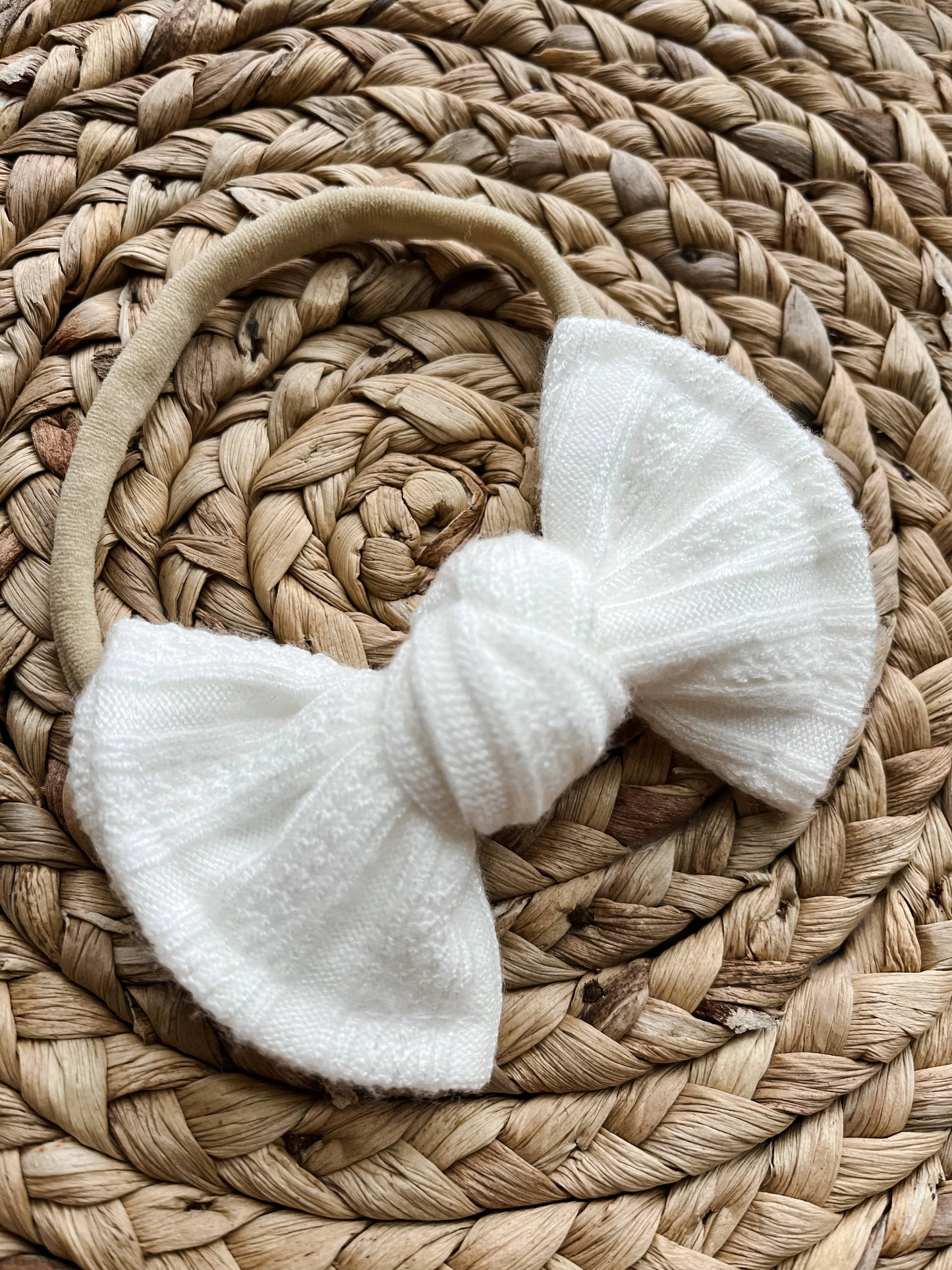 Baby Chunky Knot Headband - Oatmeal