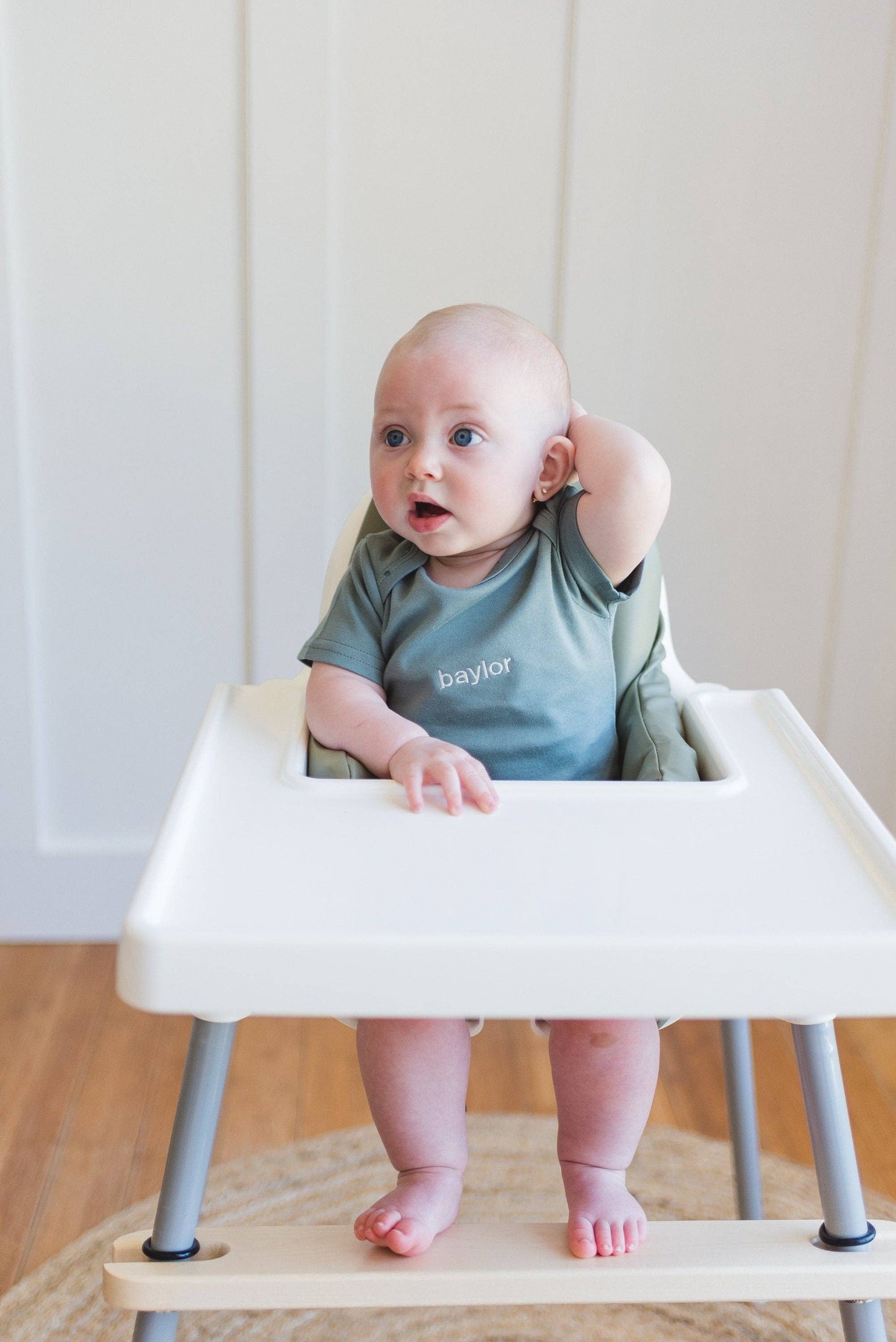 Maple IKEA Antilop Foot Rest - Wooden Highchair Footrest: Maple Footrest Only