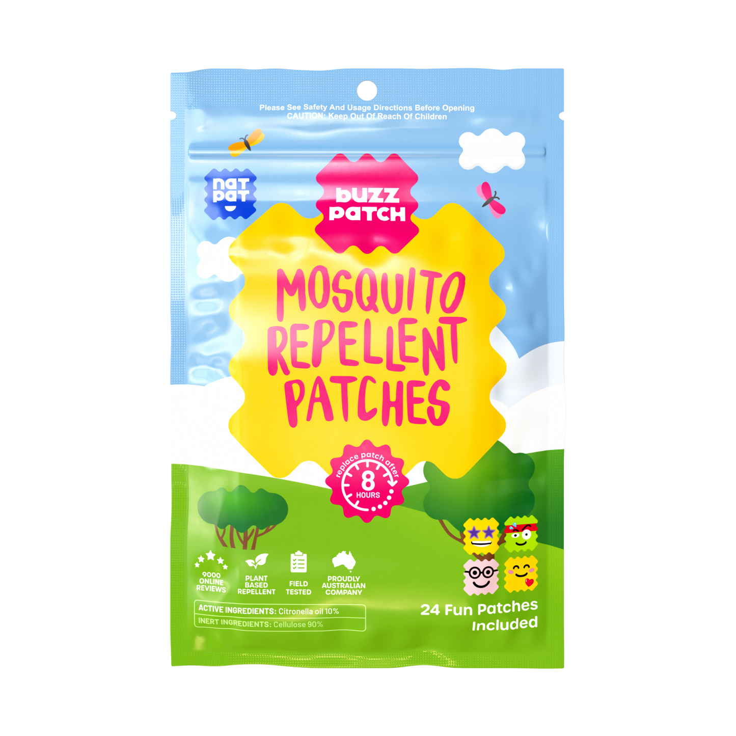 BuzzPatch - Bug, Mosquito, and Insect Repellent Stickers: 1 Pack