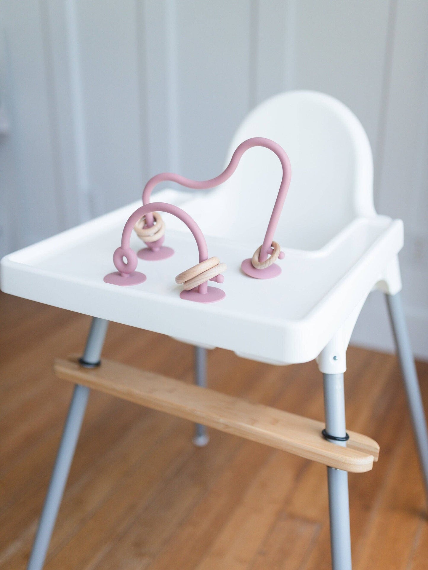 Silicone Highchair Toy: Dusty Rose
