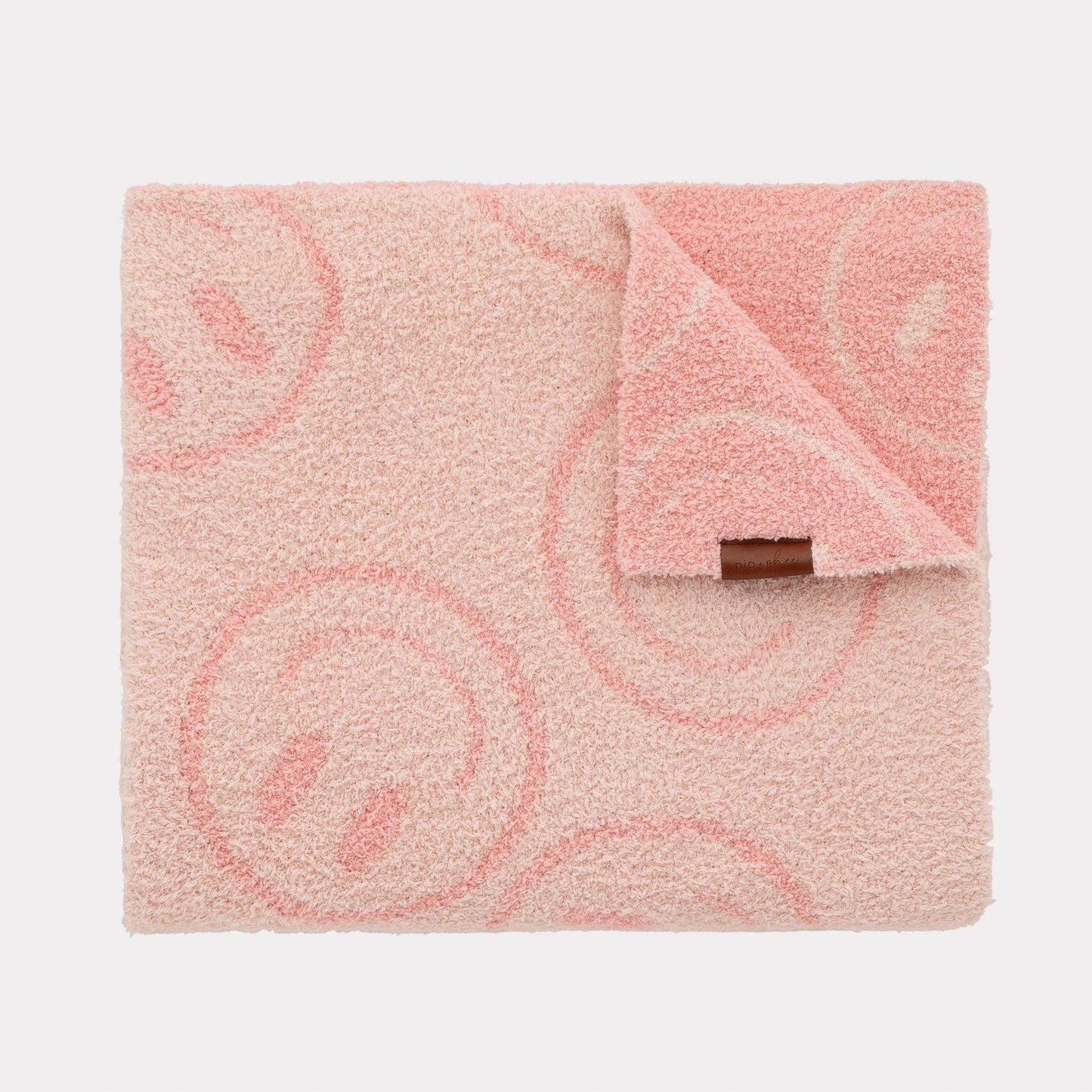Plush Toddler Blankets | 30" x 40": Plush - Caramel Smiles