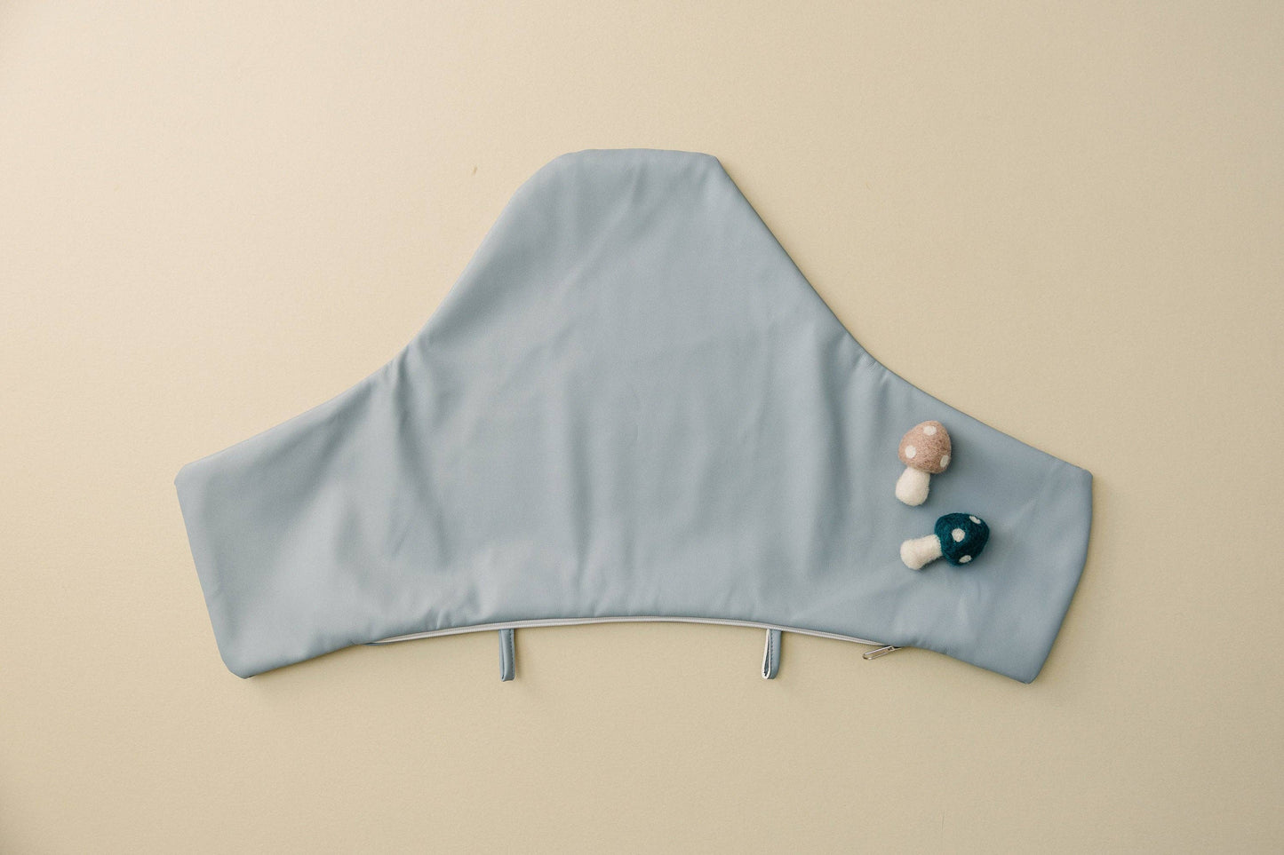 Blue Vegan Leather Cushion Cover for IKEA Antilop Highchair: Cushion + Cover