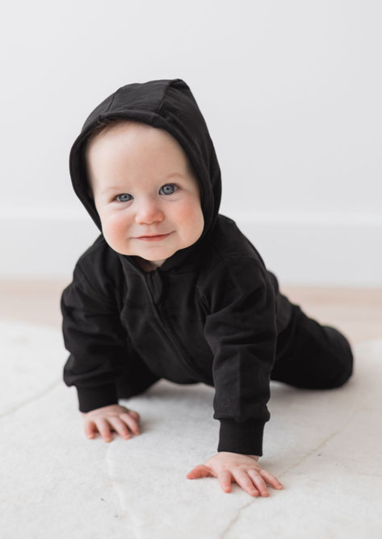 Hoodie Romper | Black