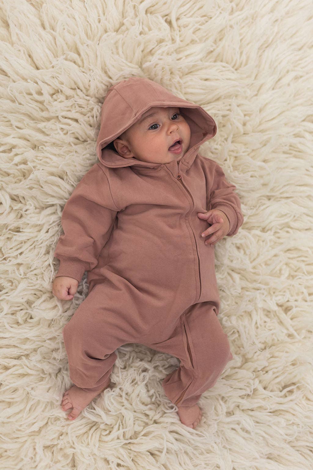 Hoodie Romper | Rose