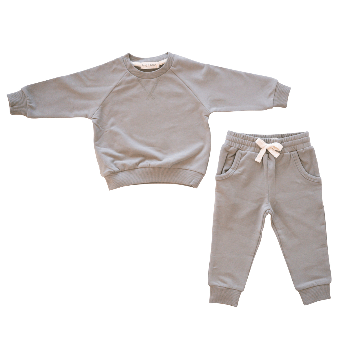 Sweatshirt + Jogger Matching Set | Sage: 18-24m