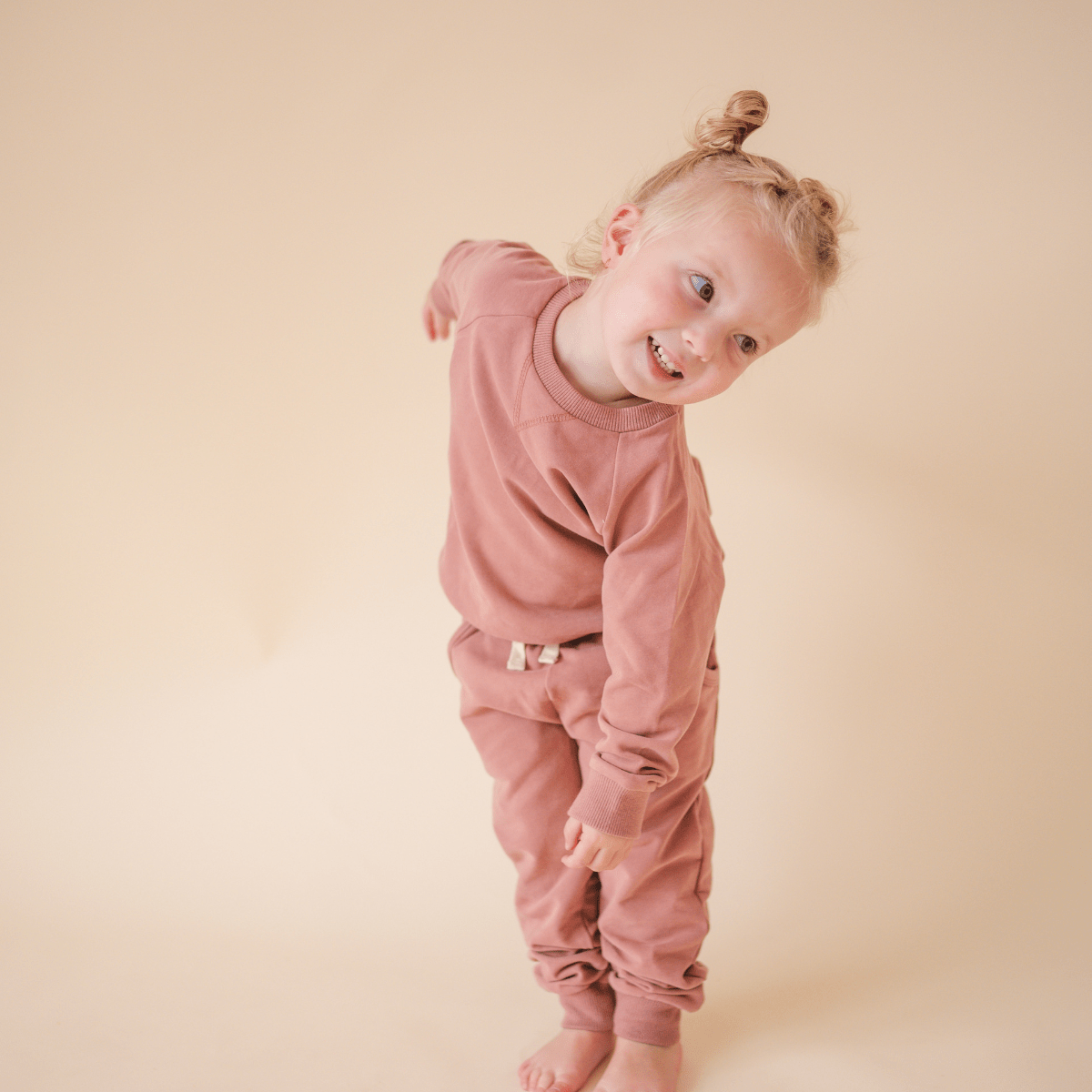 Sweatshirt + Jogger Matching Set | Brick: 18-24m
