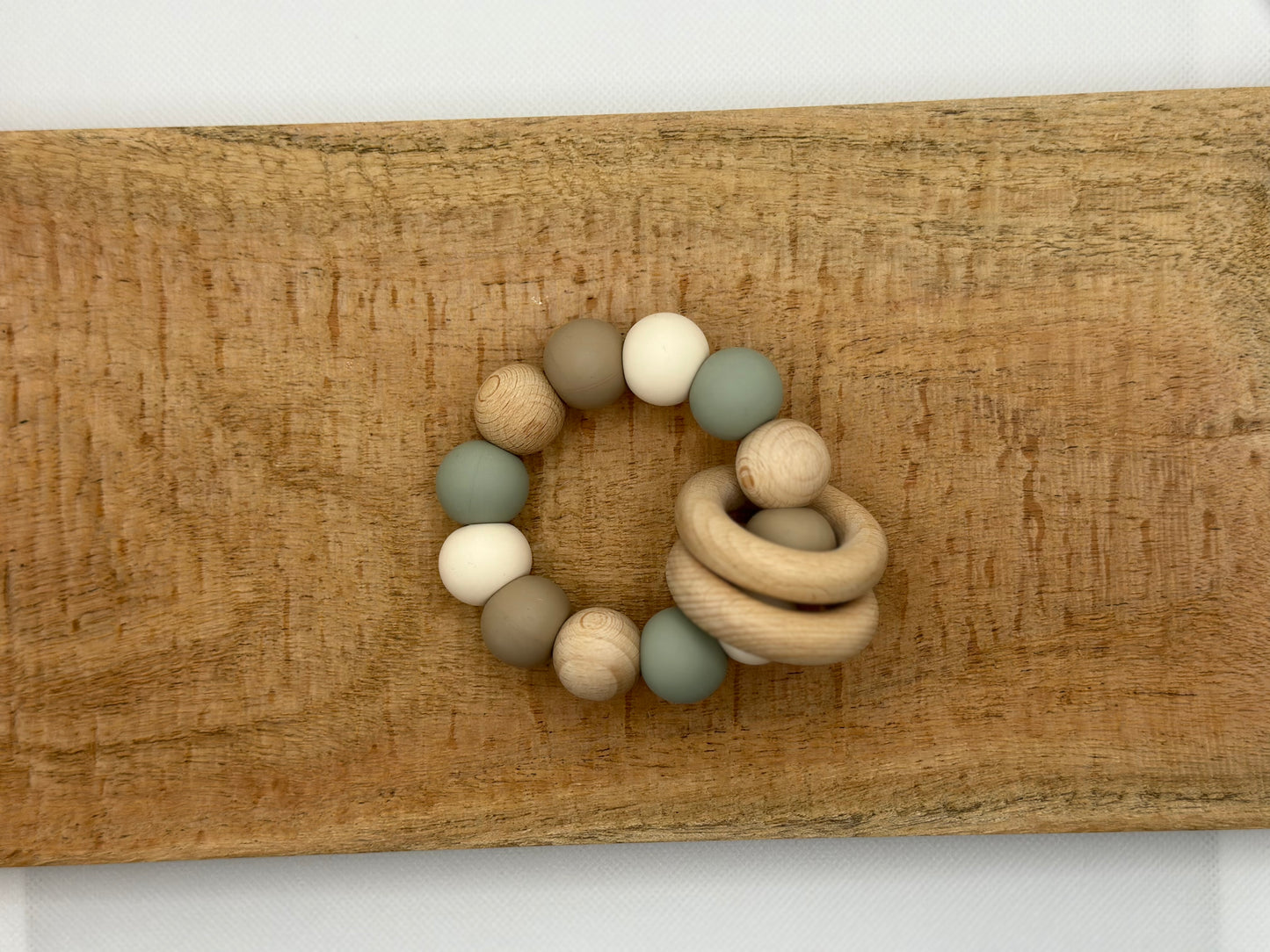 Pacifier Clip / Teether Set - Beacon Grey