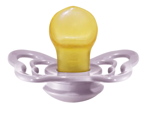 BIBS Pacifier Couture Latex 2 PK - DUSKY LILAC