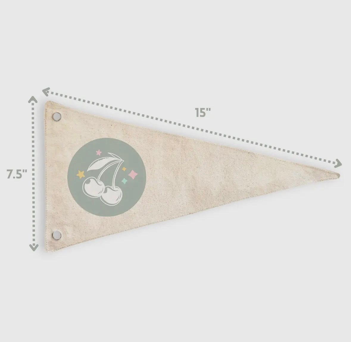 Cherry Pick - Long Live Childhood Canvas Pennant Flag