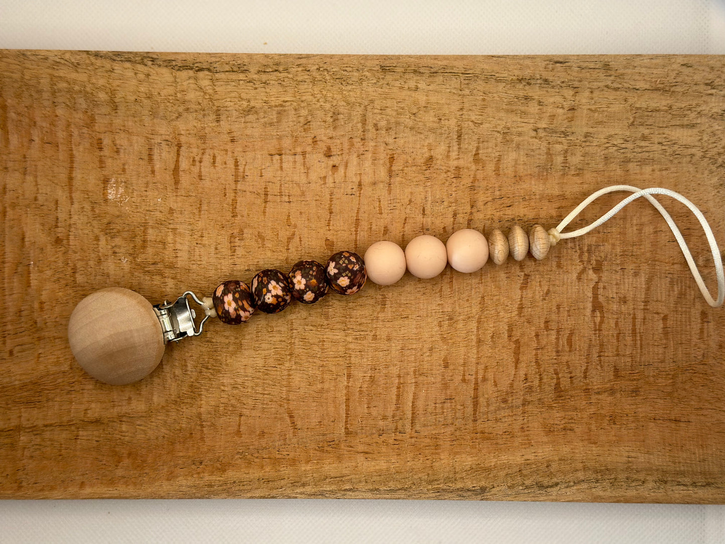 Pacifier Clip, Teether & Set - Blush Floral