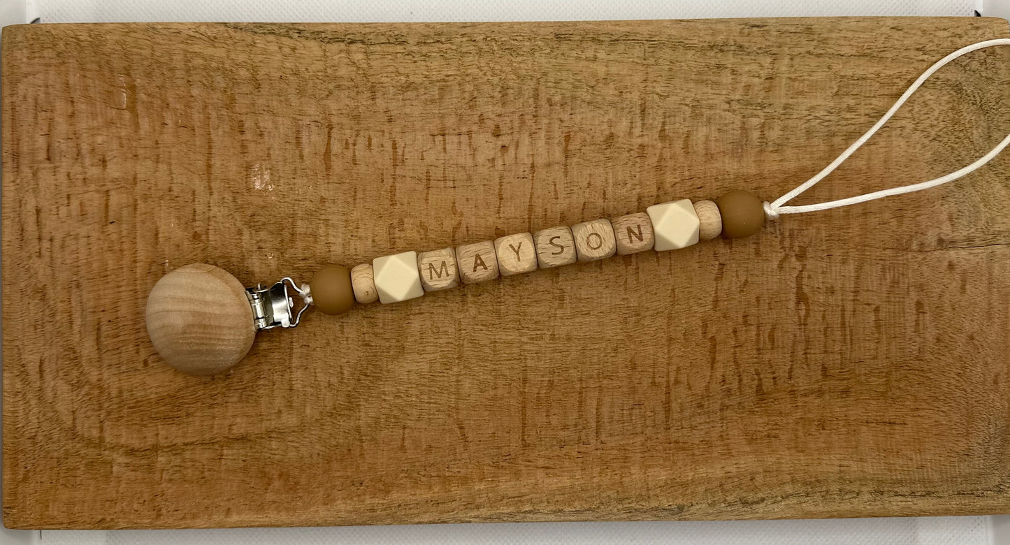 Personalized Pacifier Clip