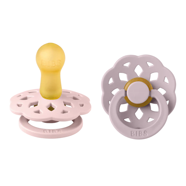 BIBS® Pacifier Boheme Latex 2 PK Blossom / Dusky Lilac
