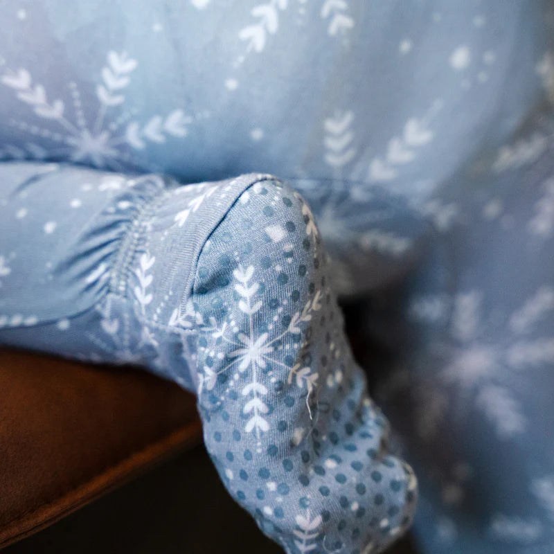 Bamboo Footed Sleeper | Smoke Snowflake