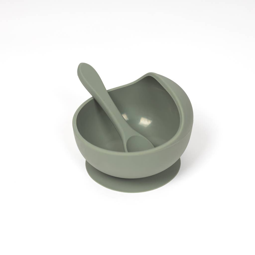 Silicone Suction Bowl and Spoon Set