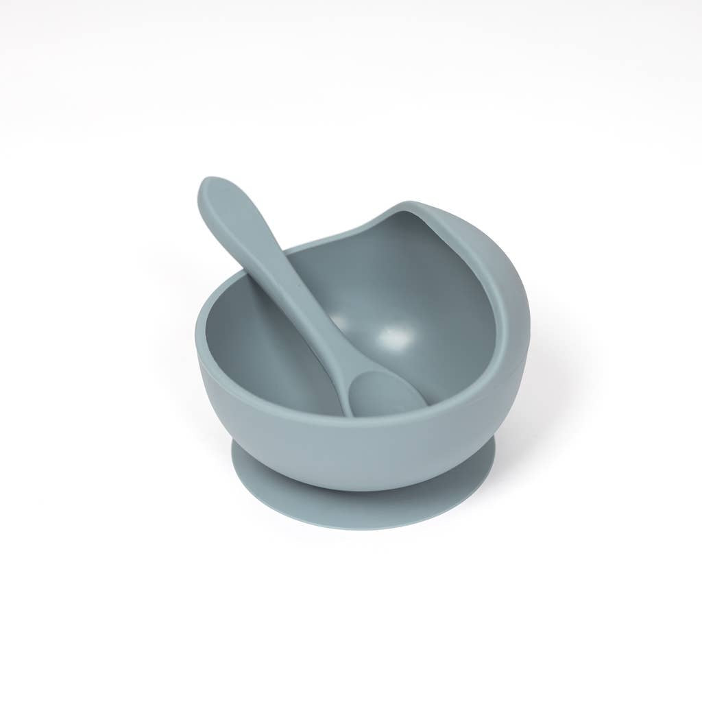 Silicone Suction Bowl and Spoon Set