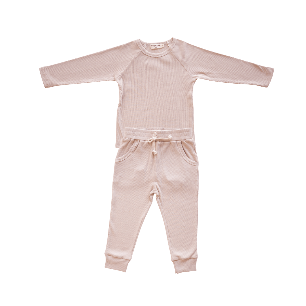 Organic Cotton Lounge Set for Babies + Toddlers | Oatmeal: 2-3y