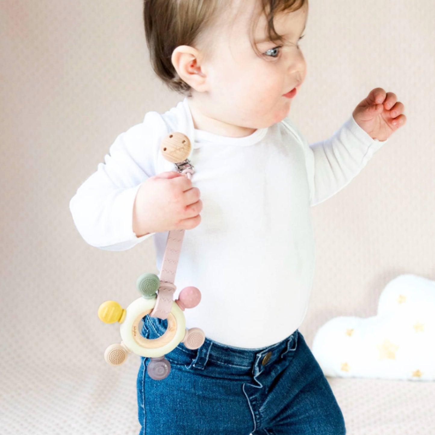 Teether Ring - Blue Tones: Artic Blue Tones