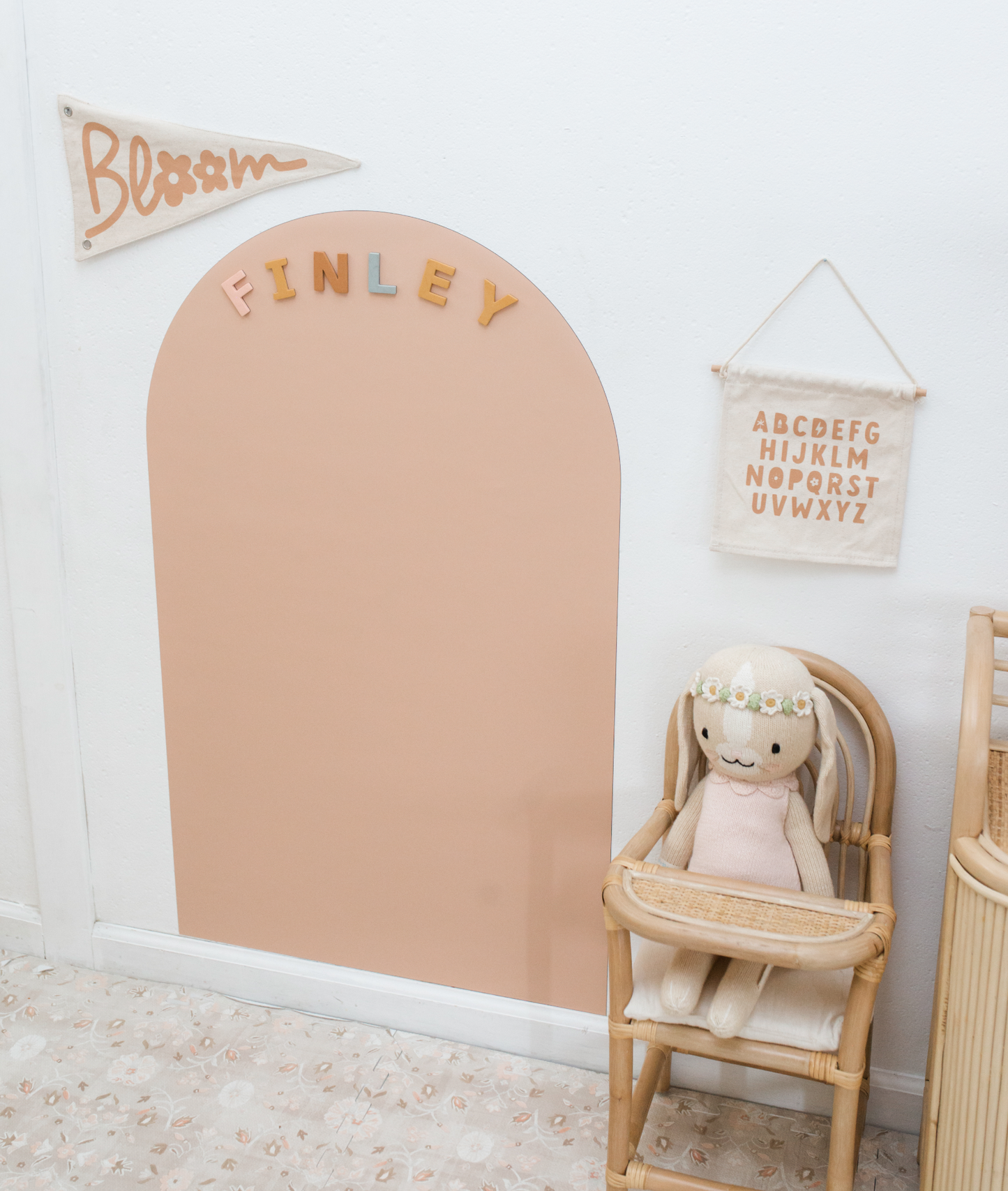 Magic Playwall - Arch Magnetic Art Wall Decal for Kids: Stone Grey