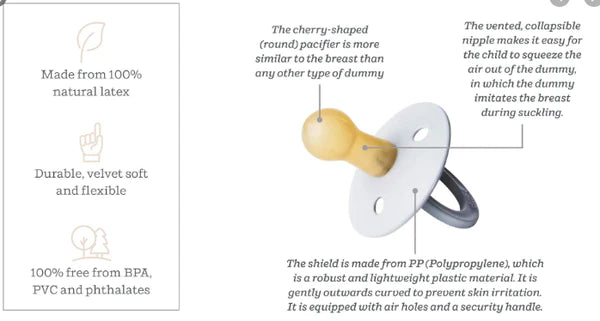 BIBS Pacifier Original 2PK - Blush / Vanilla Glow