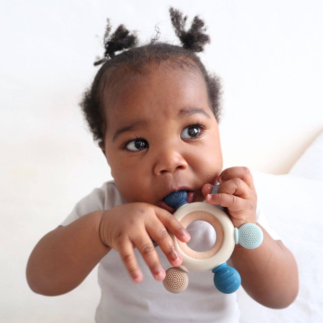 Teether Ring - Pink Tones: Dusty Pink Tones