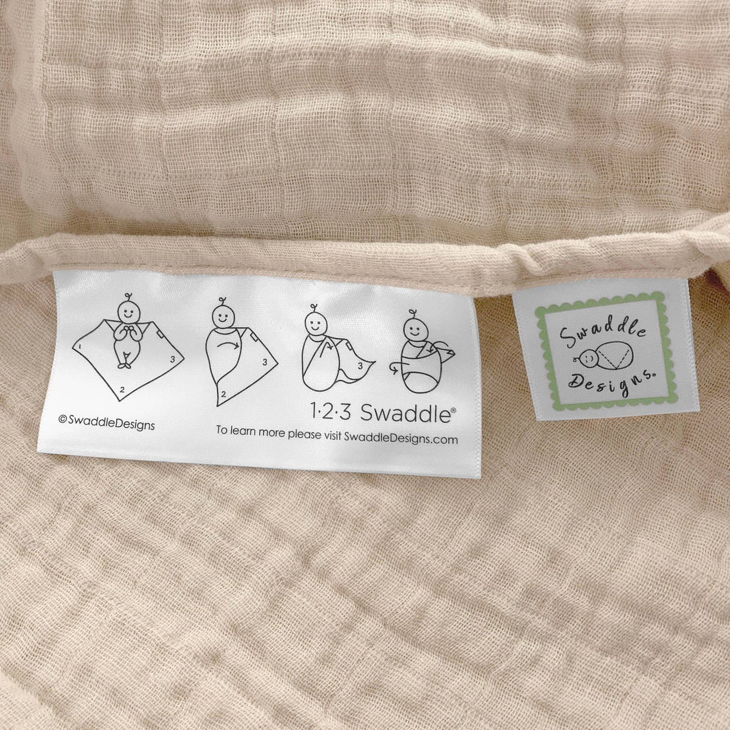 Oatmeal Muslin Swaddle Blanket, Premium Cotton