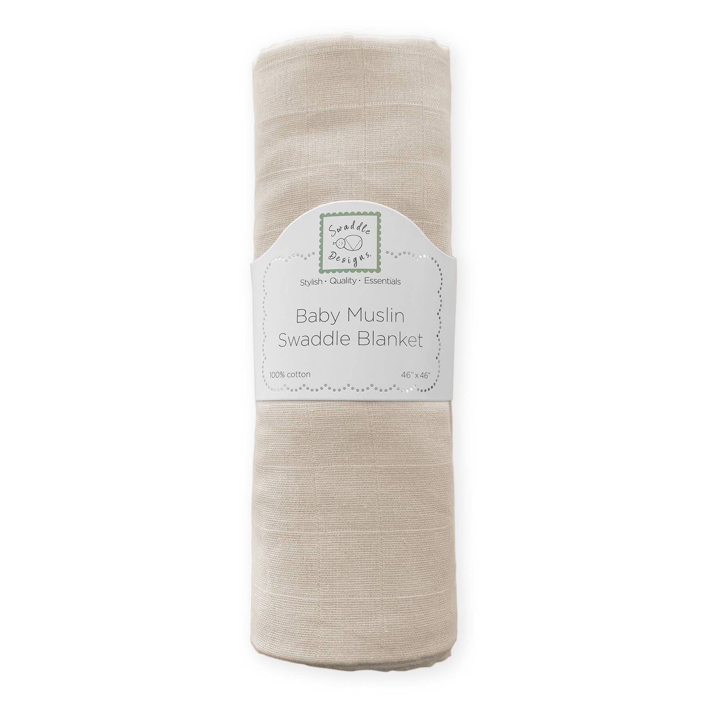 Oatmeal Muslin Swaddle Blanket, Premium Cotton