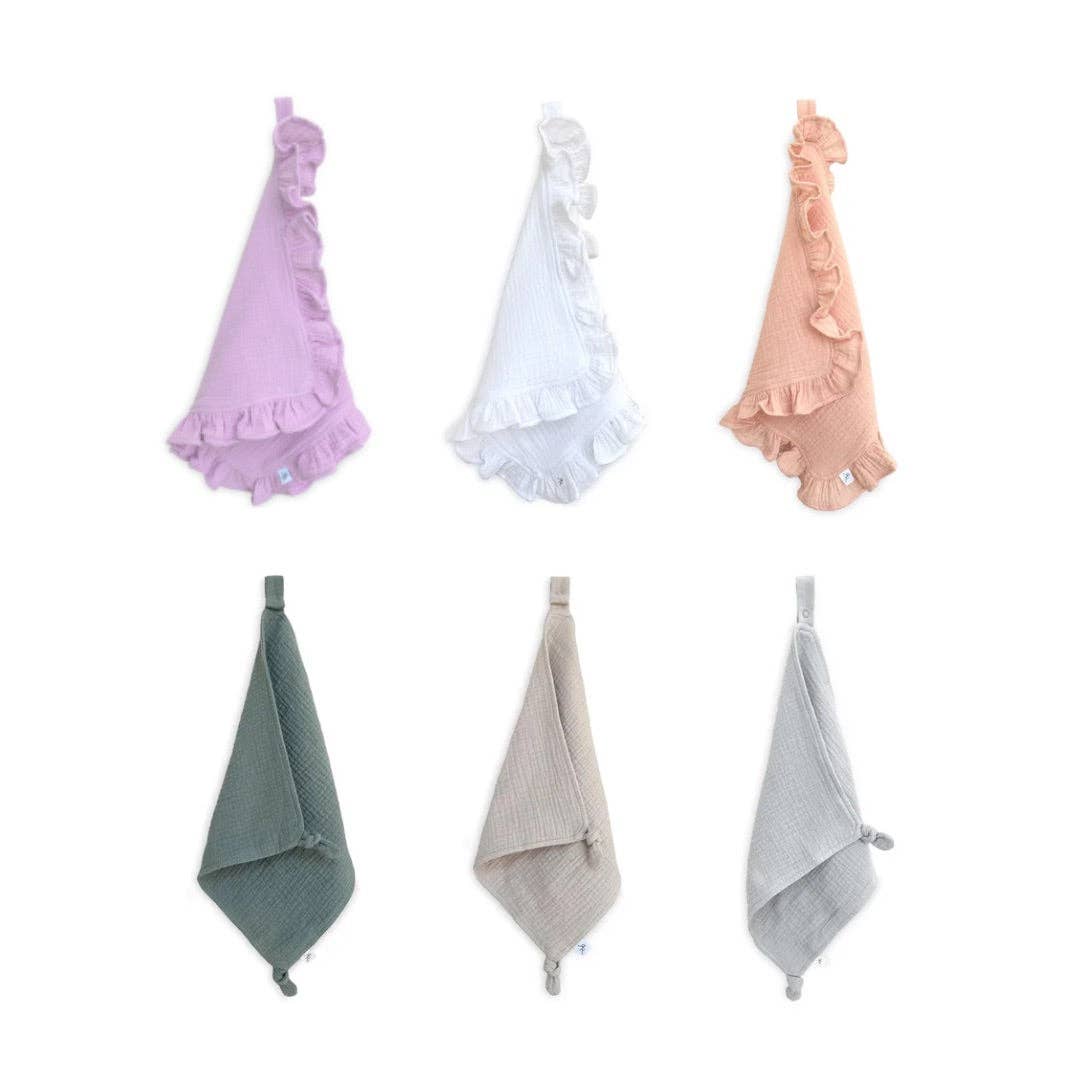 Cutie Lovey (Muslin Lovey): Ruffle Peachy