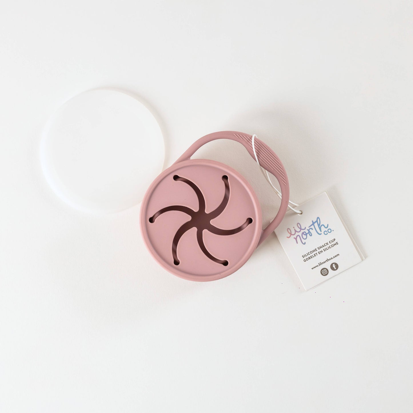Lidded Silicone Snack Cup