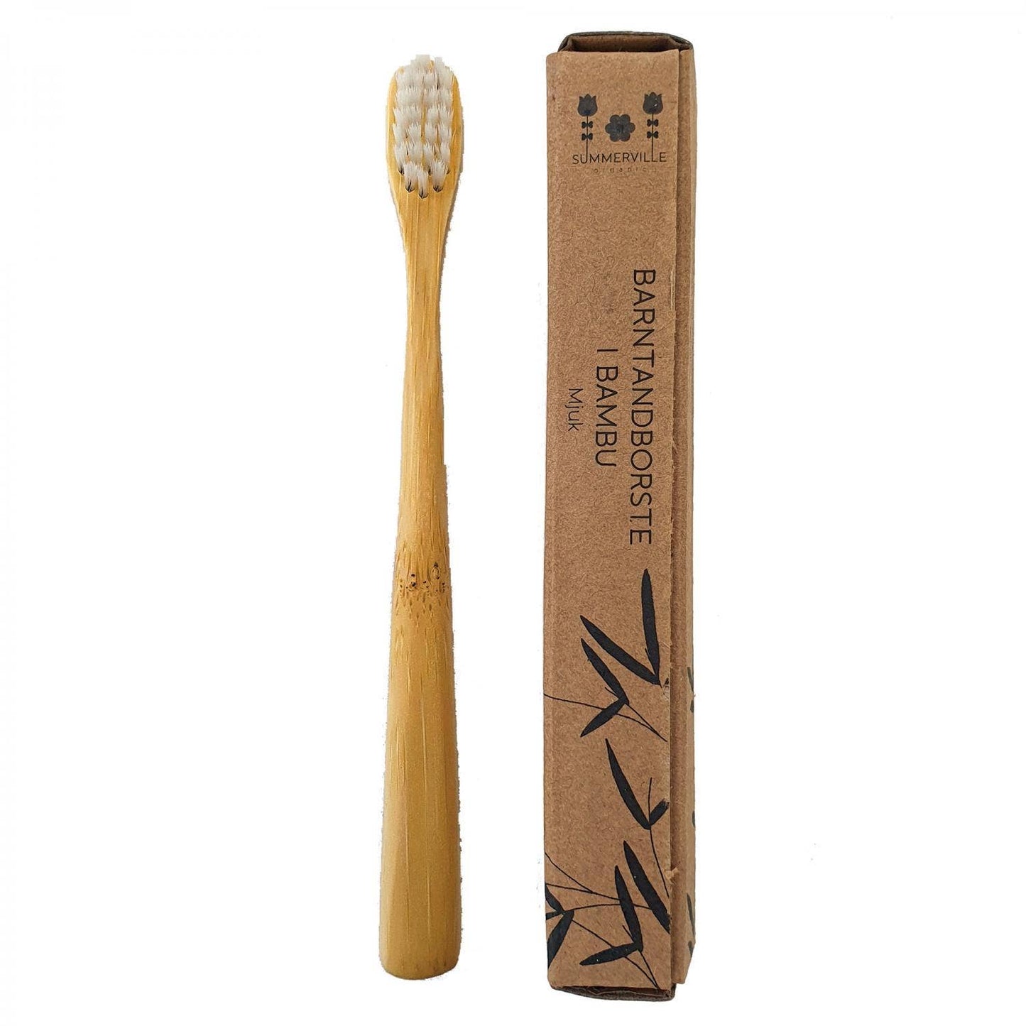 Kids Bamboo Toothbrush Natural