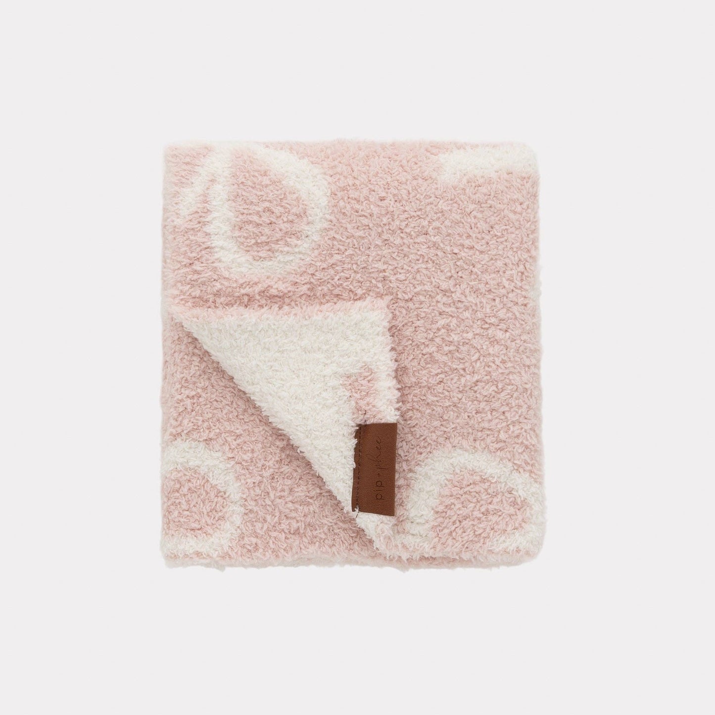 Plush Toddler Blankets | 30" x 40": Plush - Caramel Smiles