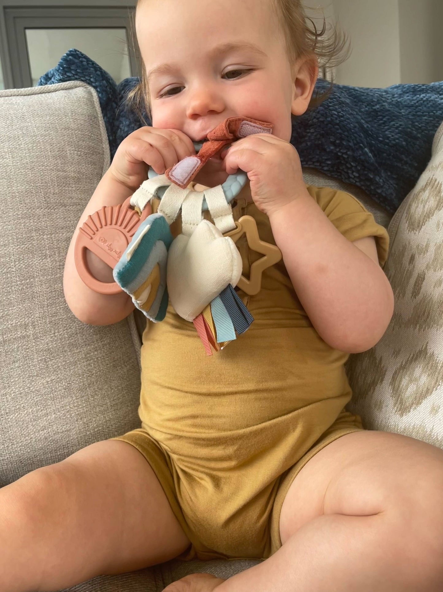 Bitzy Busy Ring™ Teething Activity Toy: Veggie