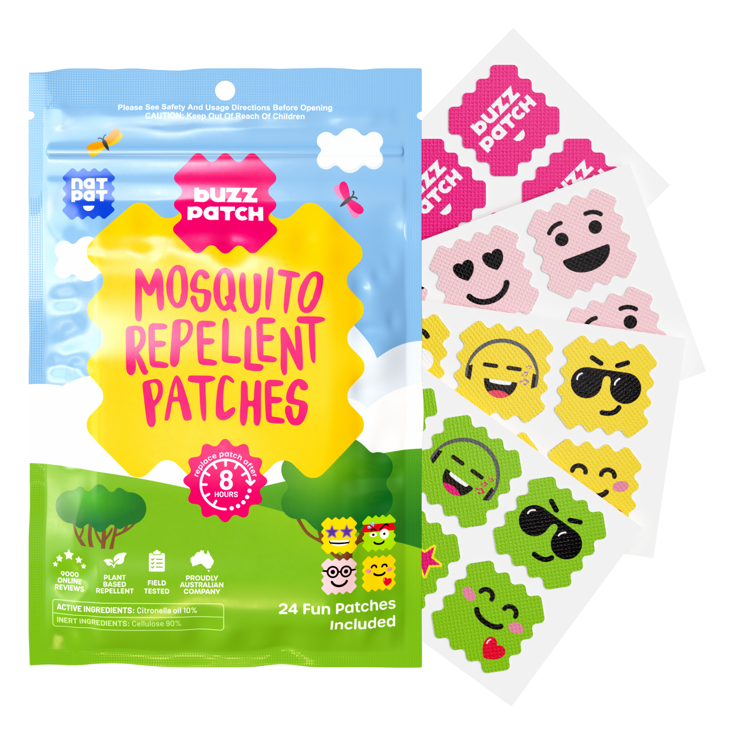 BuzzPatch - Bug, Mosquito, and Insect Repellent Stickers: 1 Pack