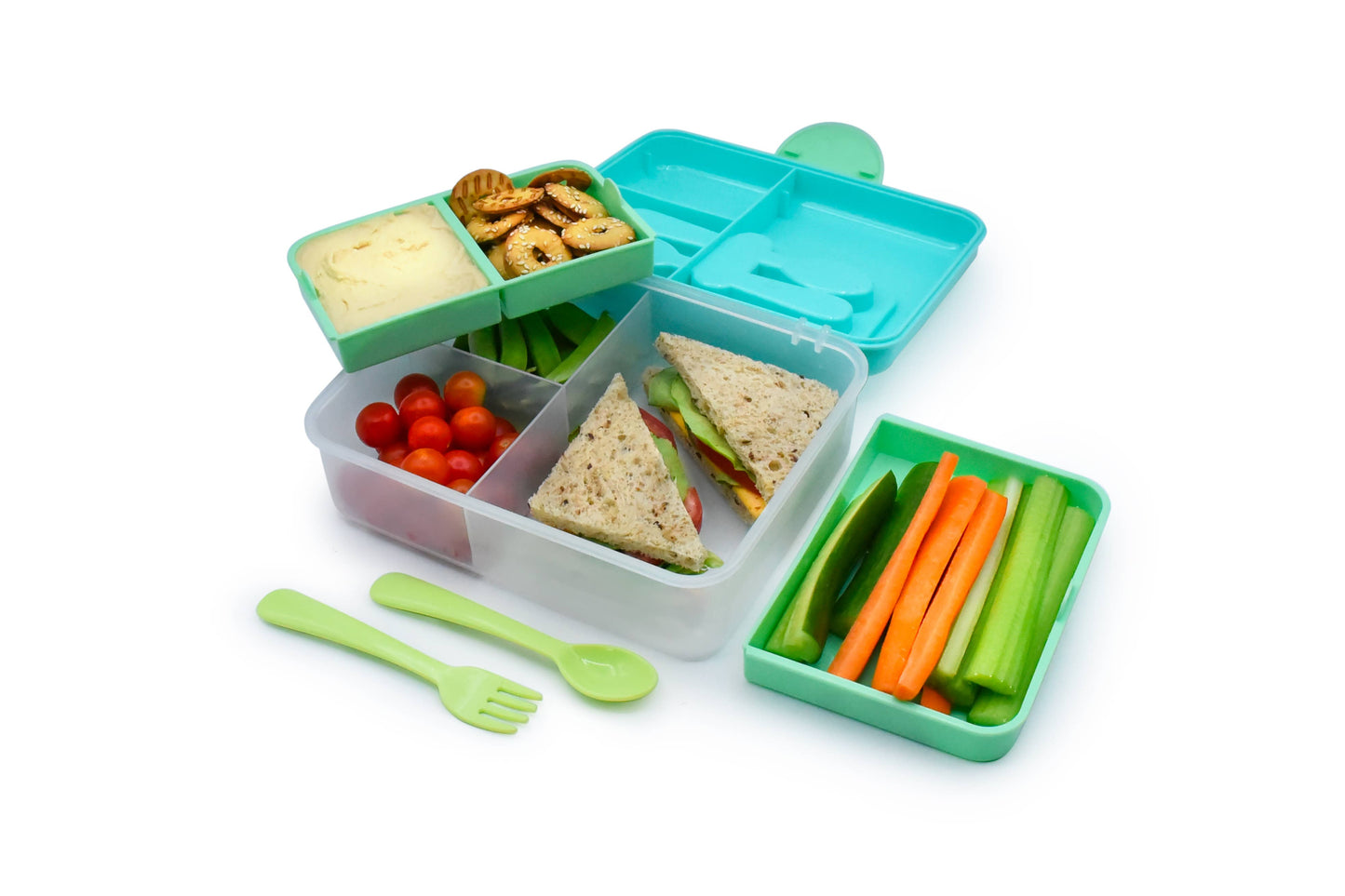 2 Tier Bento Box: Pink