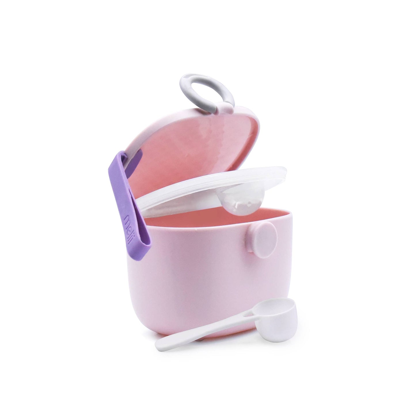 Baby Formula Storage Container with Integrated Scoop: Blue