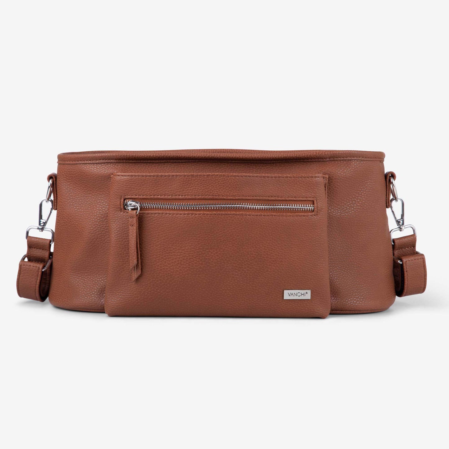 VANCHI Stroller Caddy - Pebbled Tan