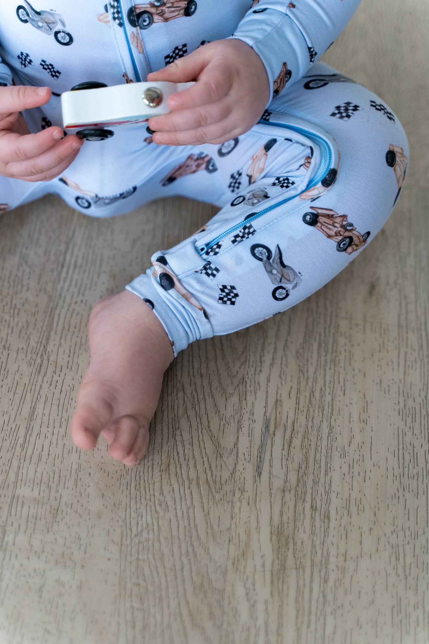 Bamboo Footless Sleeper | Black Checks