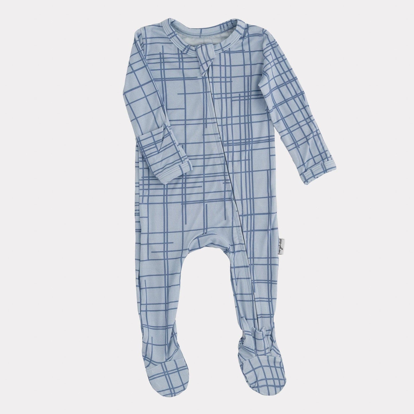 Bamboo Footed Sleepers | Blush Checks