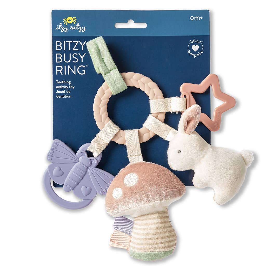 Bitzy Busy Ring™ Teething Activity Toy: Veggie