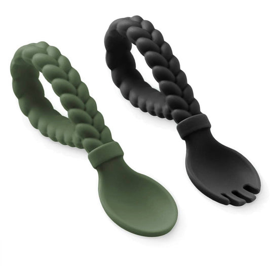 Sweetie Spoon + Fork Set - Camo + Midnight