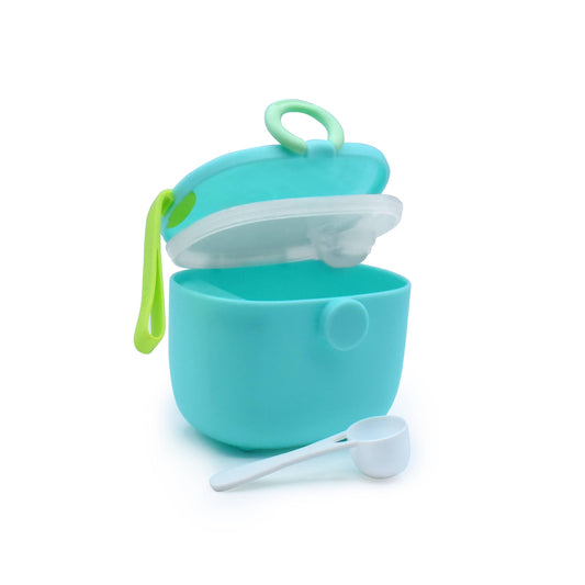 Baby Formula Storage Container with Integrated Scoop: Blue